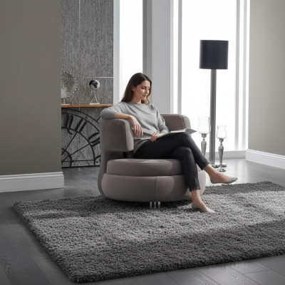Fauteuil moderne pour le salon - Luxueux designer de sièges en textile pour club de meubles pour se détendre.