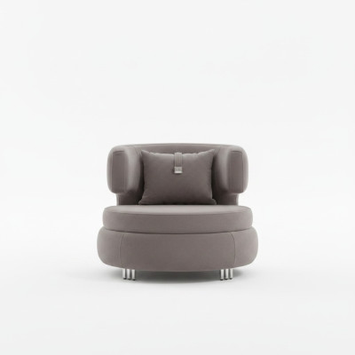Fauteuil moderne pour le salon - Luxueux designer de sièges en textile pour club de meubles pour se détendre.