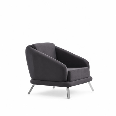 Fauteuil Tissu Mobilier Moderne Créateur de siège Salon Fauteuil rembourré 84x79x91