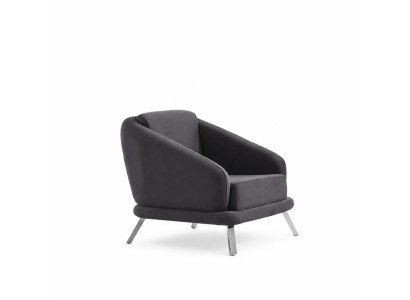 Fauteuil Tissu Mobilier Moderne Créateur de siège Salon Fauteuil rembourré 84x79x91
