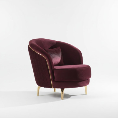 Siège de concepteur de fauteuil moderne Tissu de rembourrage de siège Mobilier textile Meubles de salon