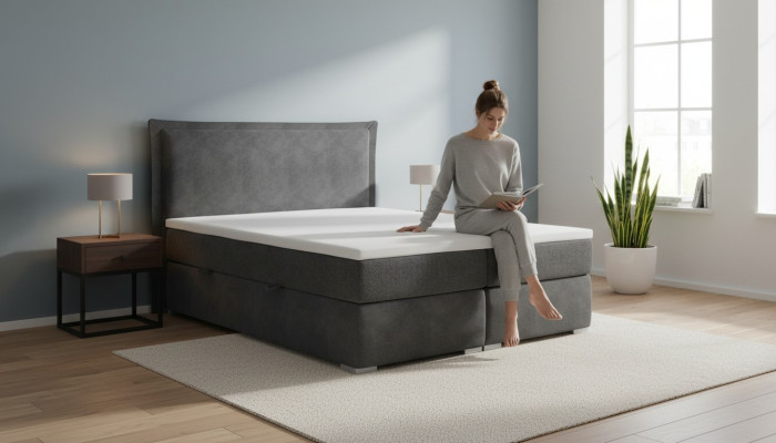 Lit Chambre Lit double Luxe Moderne Meubles Designer Rembourrage de la boîte de printemps