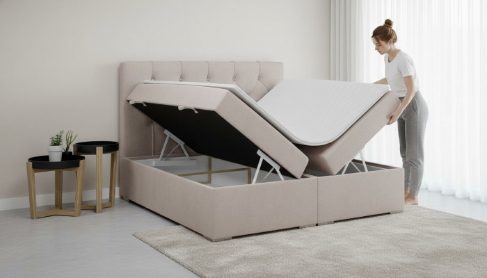 Mobilier rembourré de lit Design Chambre Lit Double neuf Chambre de luxe Moderne