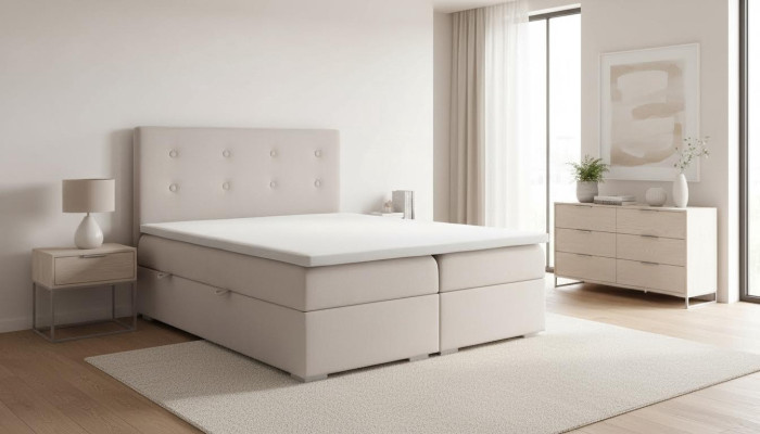 Chambre Lit Luxe Lit double Style Moderne Lit rembourré Designer Textile Mobilier