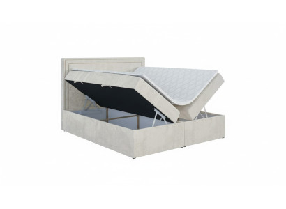 Conception de literie moderne de luxe pour chambre à coucher double. Meuble de lit Box Spring.