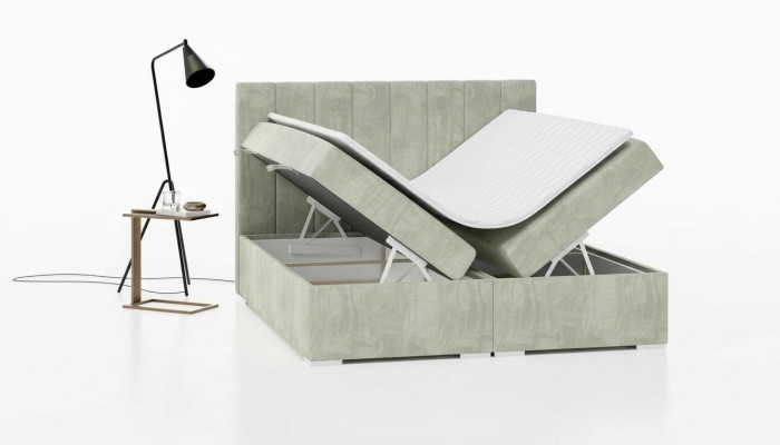 Lit de luxe Mobilier rembourré Chambre à coucher Lit boxspring Design Lit double neuf