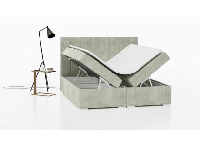 Lit de luxe Mobilier rembourré Chambre à coucher Lit boxspring Design Lit double neuf