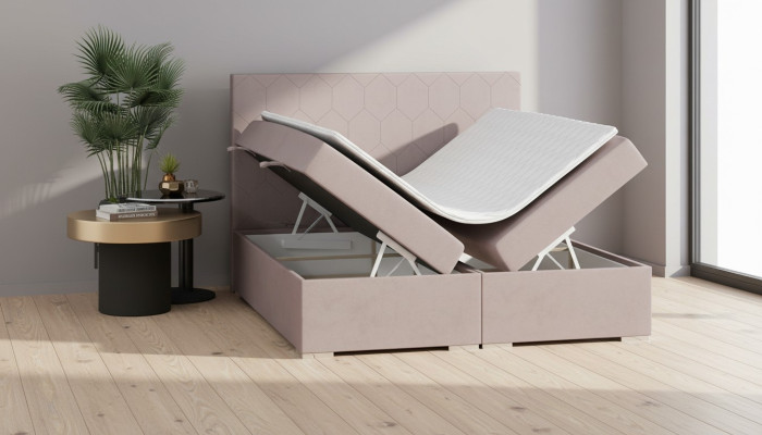 Revêtement de lit Design pour lit double Chambre Textile Meubles Lit de luxe à ressorts tapissier