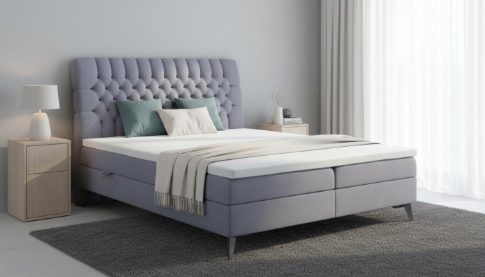 Lit Chesterfield Rembourrage Design Luxe Lit Double Chambre Lit à sommier tapissier