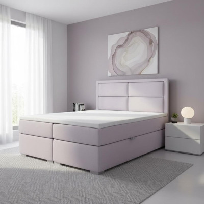 Chambre de luxe Lit double Lit rembourré Design moderne Mobilier Lit sommier à ressorts