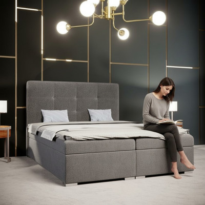Lit Chambre De Luxe Tissu Mobilier Meubles Rembourrés style de lit en box spring