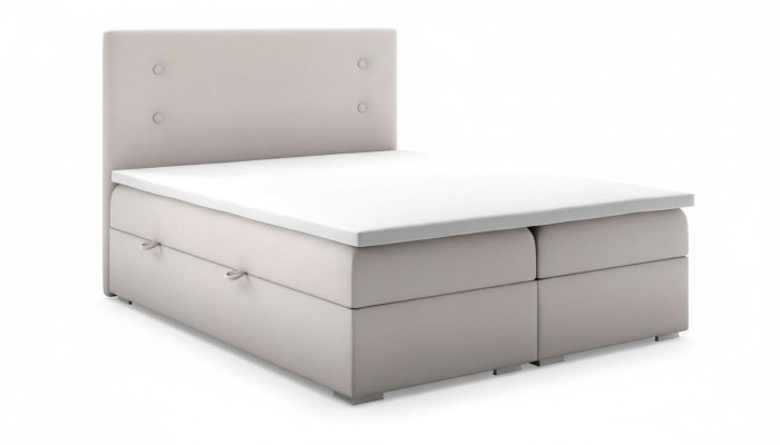 Chambre Literie Moderne Design de Luxe Lit Double Beige Lit à sommier tapissier