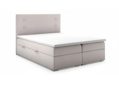 Chambre Literie Moderne Design de Luxe Lit Double Beige Lit à sommier tapissier