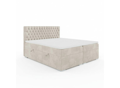 Lit double Chesterfield Chambre Lit de luxe Mobilier moderne Lit à sommier tapissier