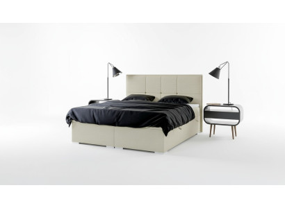 Chambre Lit Revêtement Tissu Design Mobilier de luxe Lit double lit sommier à ressorts