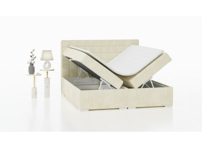 Lit double Lit moderne Lit de luxe Lit rembourré Mobilier Lit sommier renforcé