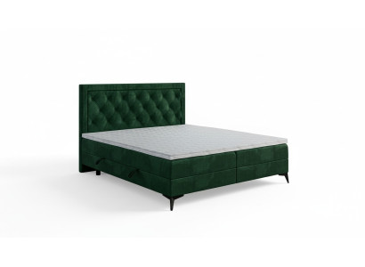 Lit rembourré de luxe Lit à sommier tapissier Lit double Rembourrage Tissu de design de lit Meubles