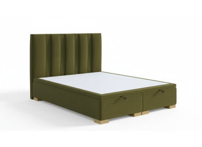 Chambre Lit Lit double Moderne Meubles design Vert Lit rembourré