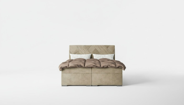 Concepteur de lits de luxe Chambre à coucher Design Mobilier rembourré Moderne Lit double Lit à sommier tapissier