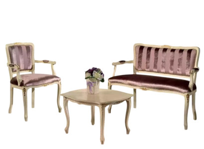 Ensemble de sièges classiques Tabouret Fauteuil Mobilier de salon Bancs Suite neuf