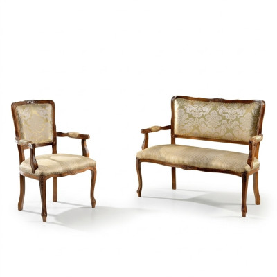 Ensemble de canapé 3+3+1+1 Table basse Canapé Canapés Fauteuil Suite de luxe Ensemble 5 pièces