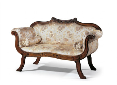 Classique r Deux places Meubles de salon en textile Siège de luxe Style baroque
