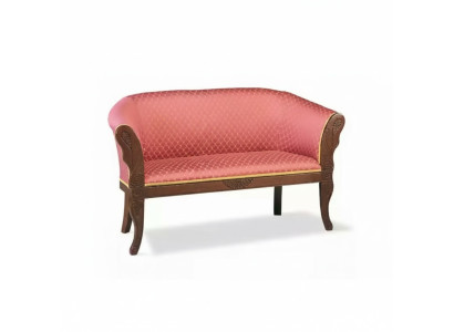 Classique Rouge Banquette à deux places Tabouret Meuble rembourré Textile Bois nouveau