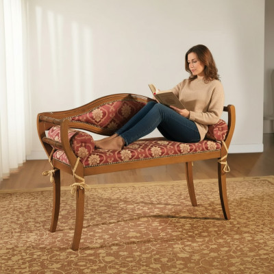 Banquette classique Designer Tabouret de rembourrage Banc rembourré pour salon nouveauté