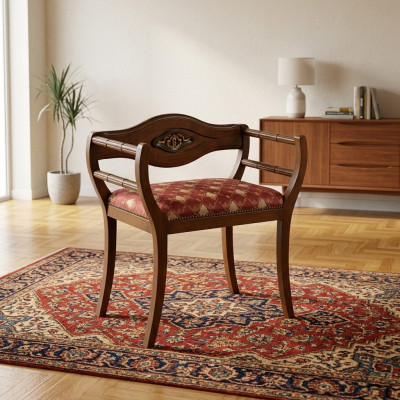 Chaise de designer classique en tissu capitonné meubles de salon fauteuil