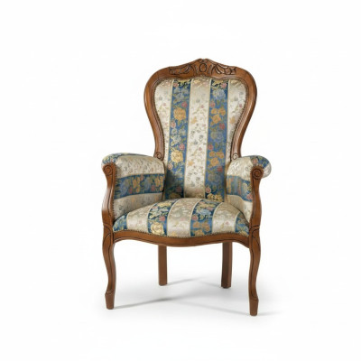 Fauteuil de concepteur Siège tissu Rembourrage Luxe Textile Meubles Classique Design