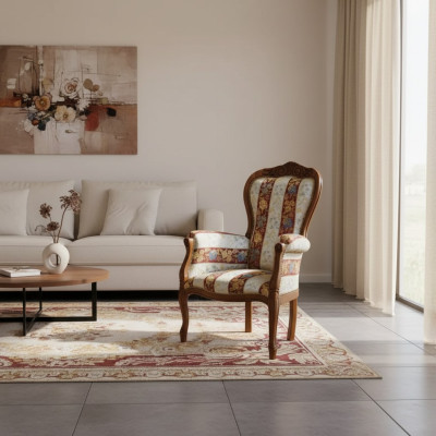 Classique r Designer Fauteuil Mobilier de salon Siège en tissu Mobilier neuf