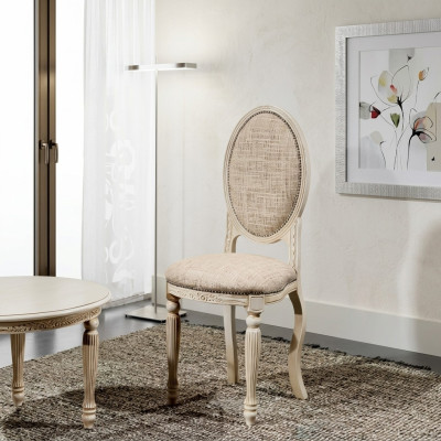 Chaise Salle à manger Chaise rembourrée Classique r nouveau Meubles Siège textile Fauteuil