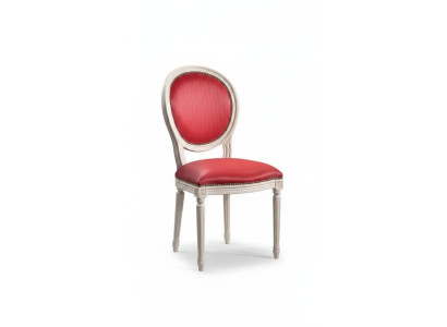 Chaise de salle à manger Chaise rembourrée rose Classique Meuble de siège textile fauteuil