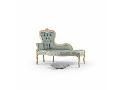 Meubles de luxe Chaise longue Salon Design Classique r Revêtement textile