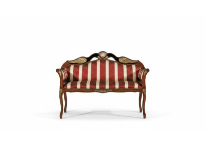 Banquette classique Rembourrage Meuble de style baroque Banquette en textile Deux places