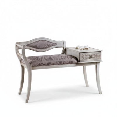 Banc rembourré de luxe Salon Textile Mobilier Style Classique r nouveau