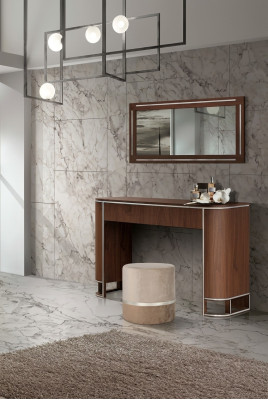 Ensemble complet de table de toilette de designer + miroir Mobilier moderne nouvel ensemble 2 pièces.