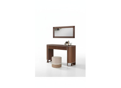 Ensemble complet de table de toilette de designer + miroir Mobilier moderne nouvel ensemble 2 pièces.