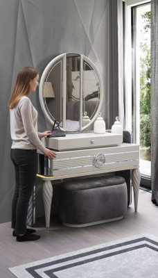 Coiffeuse de chambre avec miroir Luxe nouvelle console Design moderne