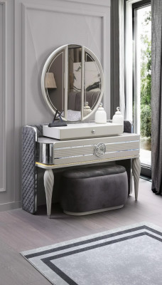 Coiffeuse de chambre avec miroir Luxe nouvelle console Design moderne