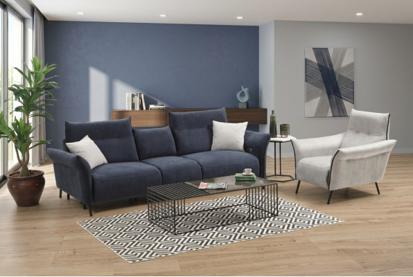 Ensemble de canapés luxe Trois places Canapé Tissu Fauteuil de salon Canapé neuf
