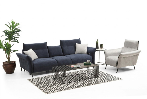 Ensemble de canapés luxe Trois places Canapé Tissu Fauteuil de salon Canapé neuf