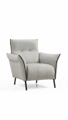 Fauteuil Design Revêtement Textile Mobilier Luxe Salon Moderne Fauteuil Rembourré neuf