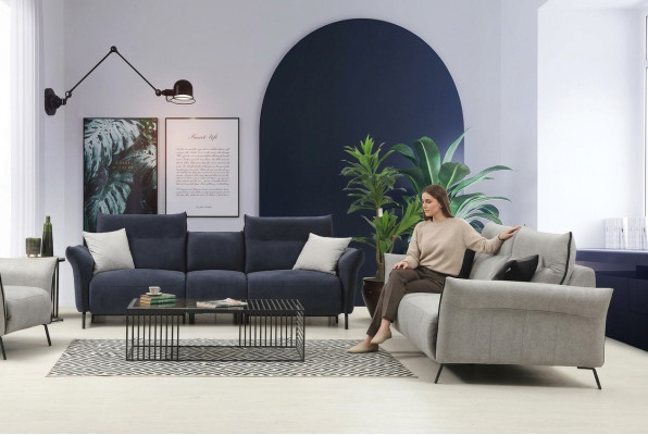 Ensemble de canapés 2 pièces canapé canapé chaise rembourrée design moderne mobilier de luxe