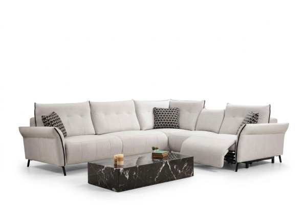 Canapé d'angle Salon Canapé Canapé Tissu Tapisserie Mobilier Moderne Designer neuf
