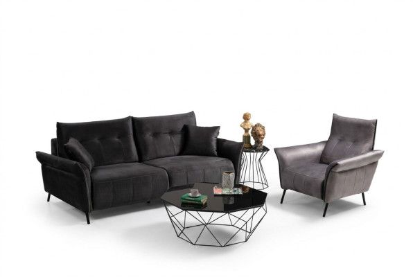 Salon Suite Meubles de design moderne Canapé de luxe Ensemble de 2 pièces.