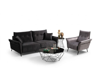 Salon Suite Meubles de design moderne Canapé de luxe Ensemble de 2 pièces.