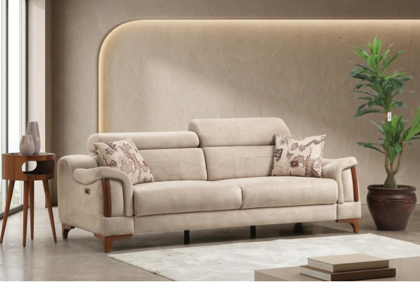 Canapé trois places Canapé Salon Mobilier design moderne Tapisserie Textile