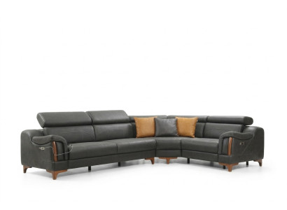 Canapé d'angle en forme de L Canapé Design Tissu Moderne Mobilier de salon