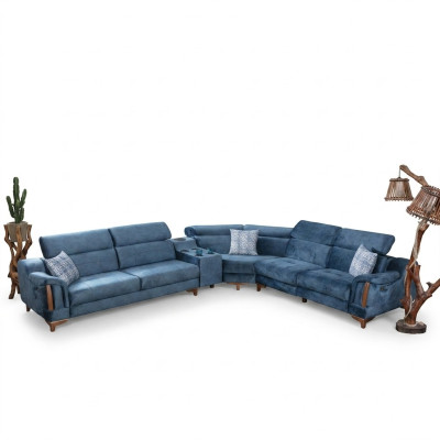 Sofa d'angle pour salon en L Canapé Moderne Textile de canapé Design Meuble
